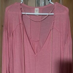 Free People Dusty Rose Blouse